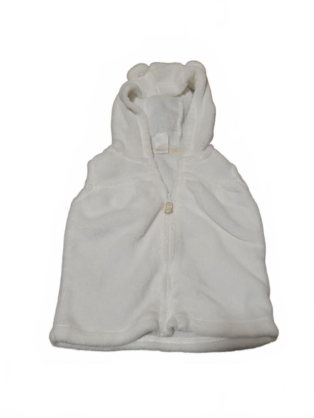 Carters Baby Girl White Fleece Vest Size 18 months